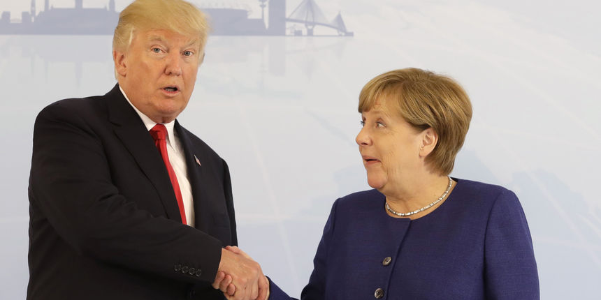 Merkel i Trump Merkel i Trump