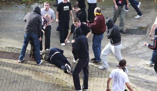 ranjeni navijač u Širokom Brijegu, Foto: Reuters