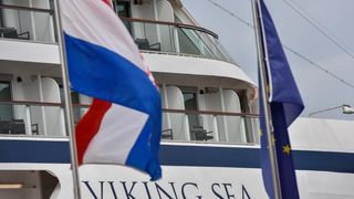 Kruzer Viking Sea na Veliku subotu u Zadar uplovio s oko tisuću turista. Foto: Dino Stanin/PIXSELL Kruzer Viking Sea na Veliku subotu u Zadar uplovio s oko tisuću turista. Foto: Dino Stanin/PIXSELL