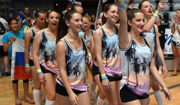 Zadar – U dvorani Krese Cosica na Visnjiku otvoreno je Europsko prvenstvo navijacica “European cheerleading championships 2015”. Danas i sutra svoje ce plesno akrobatske vjestine pokazati vise od 1500 natjecateljica. Photo: Dino Stanin/PIXSELL