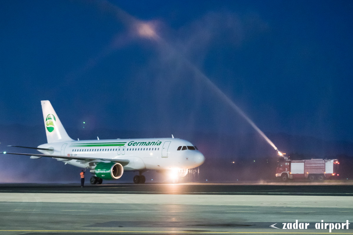 U Zračnu luku Zadar sletio prvi zrakopolov Germanie iz Zuricha U Zračnu luku Zadar sletio prvi zrakopolov Germanie iz Zuricha