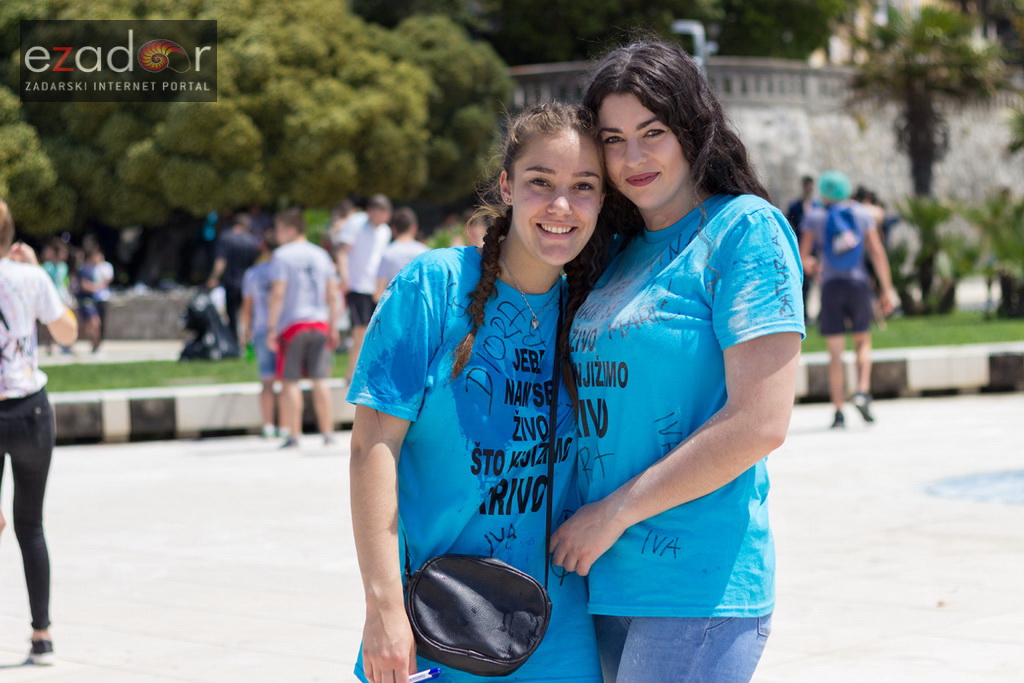 Ludijada zadarskih maturanata na Pozdravu suncu i Morskim orguljama