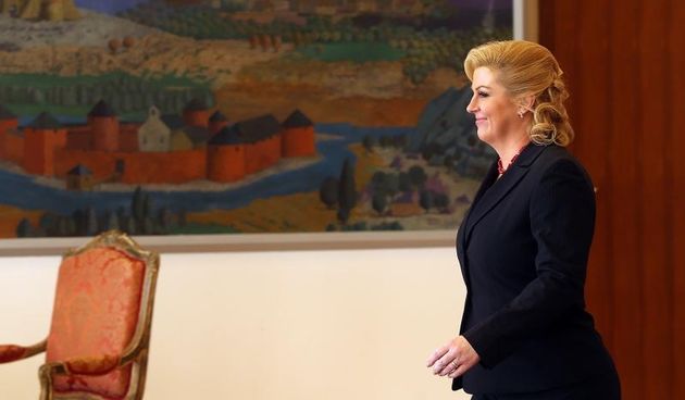 Predsjednica Kolinda Grabar Kitarovic u Uredu predsjednice primila je potpredsjednika Vlade i ministra nacionalne obrane Republike Poljske Tomasza Siemoniaka. Photo: Goran Stanzl/PIXSELL
