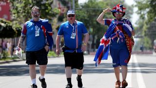 Veseli hrvatski navijači u Rostovu na Donu