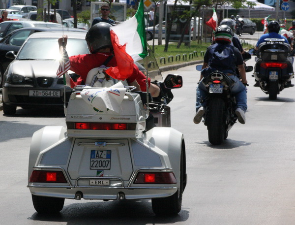 Karusel bikera na Branimirovoj obali u Zadru, Foto: Mladen Malik
