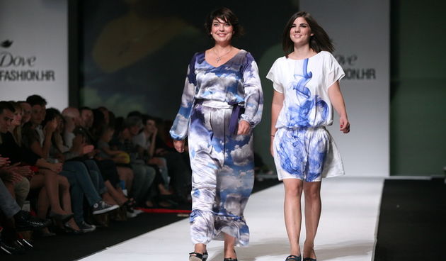 Zagreb, 011011. 
Zagrebacki velesajam.
Modna revija Dove Fashion.hr proljece – ljeto 2012. 
Na slici: revija Martine Felje za DOVE pod nazivom Nas dvije – Karmela Vukov Colic
Foto: Biljana Gaurina / CROPIX