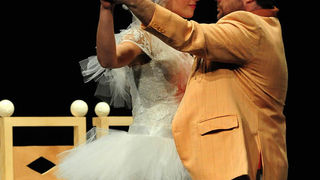 Zadar, 28.01.2013. snimio: Nenad Marčev 
HNK Šibenik 
Drama 
Bertolt Brecht: 
Pir malograđana 
redatelj: Dražen Ferenčina 
igraju: Žarko Potočnjak, Janko Popović – Volarić 
Helena Minić , Robert Ugrina, Vinko Štefanac 
Oriana Kunčić, Franka