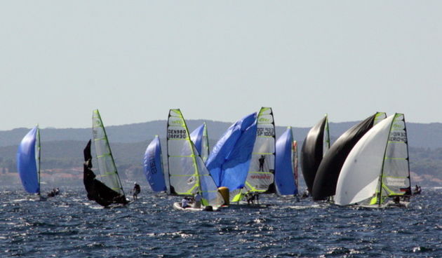 EP klase 49er, Prvi dan natjecanja 31. kolovoza 2009, Foto; Mladen Malik