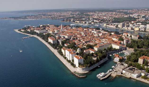 Zadar, zračna panorama