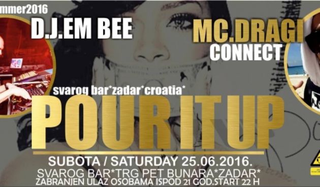 “Pour it up” party večeras u Svarog baru