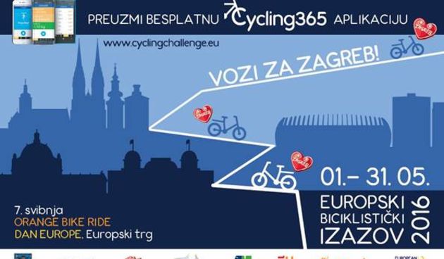 Vozi za Zagreb u projektu Europski biciklistički izazov 2016.