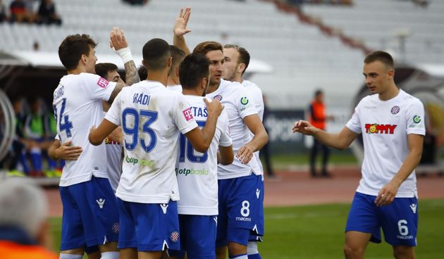 Hajduk – Inter 3-1, slavlje igrača Hajduka