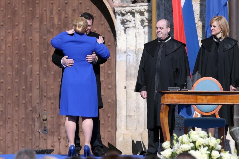 Inauguracija predsjednice Kolinde Grabar Kitarović na Trgu sv. Marka, Foto: Photo: HINA/POOL/PIXSELL