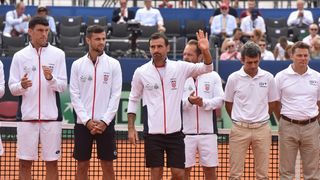 Otvorenje polufinalnog susreta Davis Cupa između Hrvatske i SAD-a