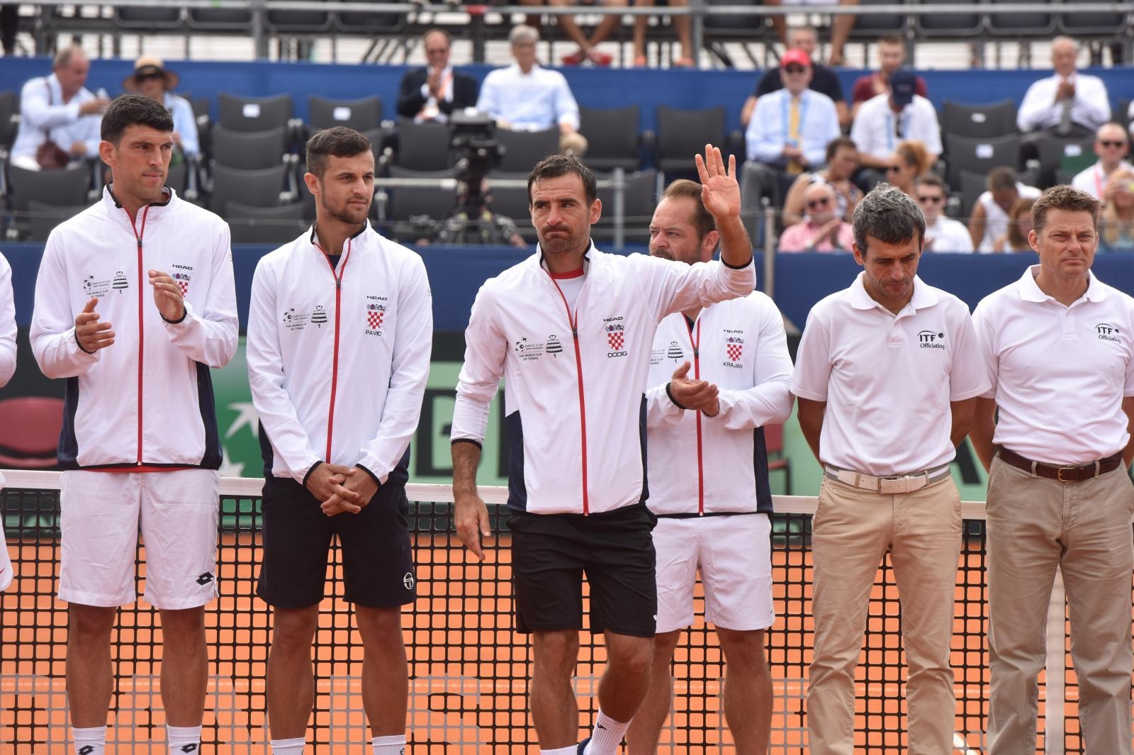 Otvorenje polufinalnog susreta Davis Cupa između Hrvatske i SAD-a
