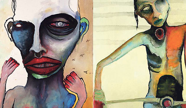 Marilyn Manson akvareli