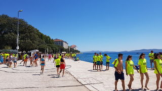 Sasvim osoban doživljaj – 10. dm Millennium Jump sa zadarske rive. Foto: Mladen Malik Barba Sasvim osoban doživljaj – 10. dm Millennium Jump sa zadarske rive. Foto: Mladen Malik Barba