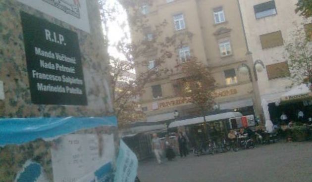 Cvjetni, ploča s imenima žrtava( Foto:Index.hr)