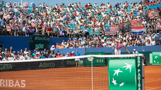 Davis Cup: Vruća navijačka atmosfera u meču Ćilića i Querreya