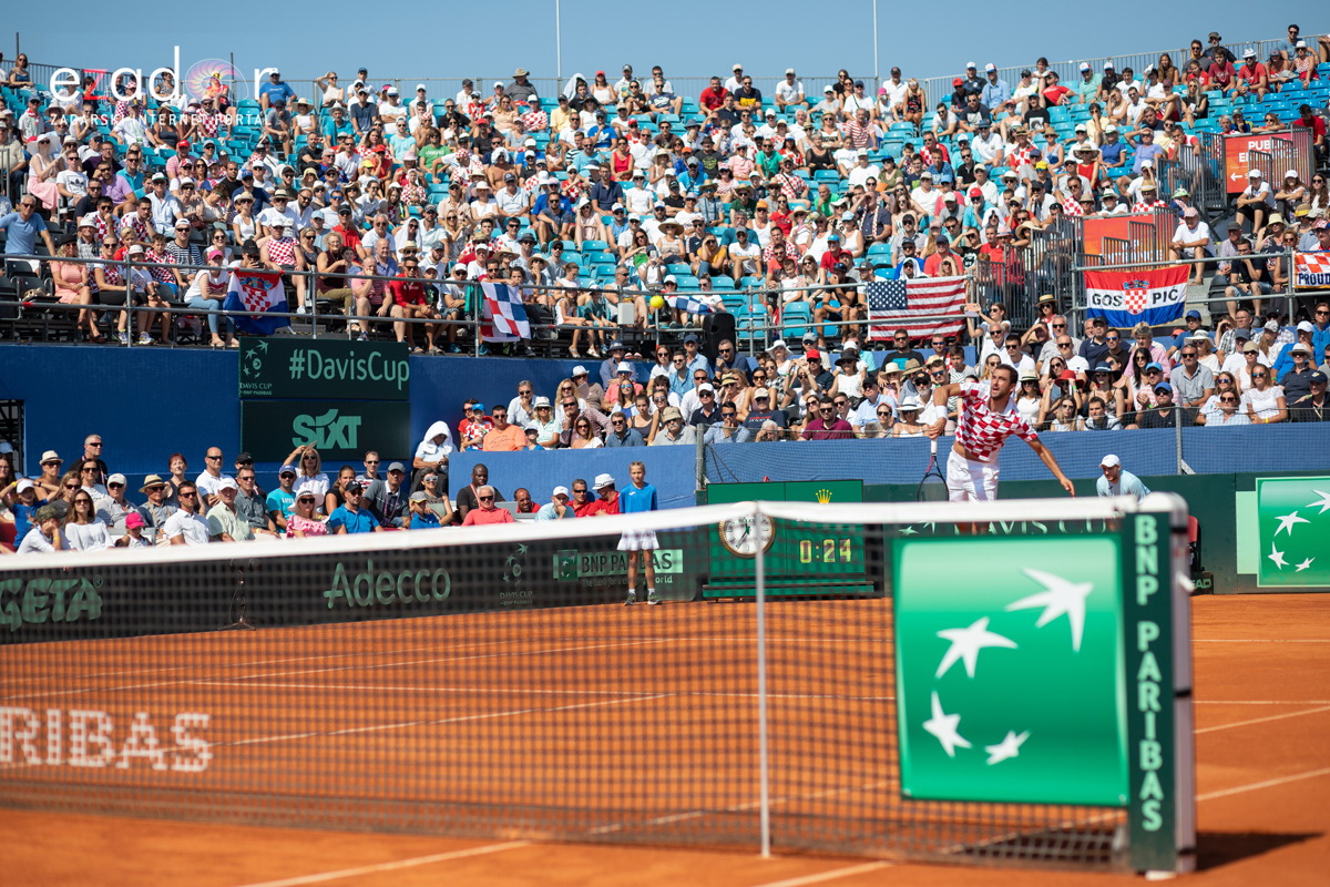 Davis Cup: Vruća navijačka atmosfera u meču Ćilića i Querreya