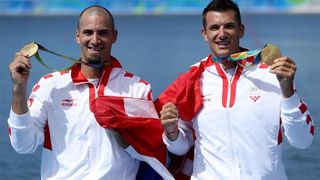 Rio de Janeiro, Brazil – Braća Sinkovic, Martin i Valent, osvajači su olimpijske zlatne medalje u utrci dvojaca na pariće.  Photo: Igor Kralj/PIXSELL