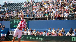 Davis Cup: Vruća navijačka atmosfera u meču Ćilića i Querreya
