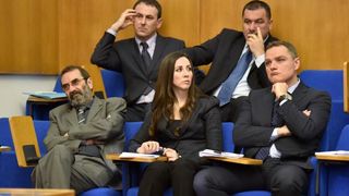 Zadar – Sjednica Gradskog vijeca Grada Zadra. Gradonacelnik Bozidar Kalmeta i zamjenik Zvonimir Vrancic. Reno Sinovcic. Joso Nekic. Danijel Kasap.Photo: Dino Stanin/PIXSELL