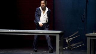 08.11.2013., Zagreb – Premijera predstave Osmi povjerenik, po romanu Renata Baretica, u reziji Sase Anocica. Photo: Daniel Kasap/PIXSELL