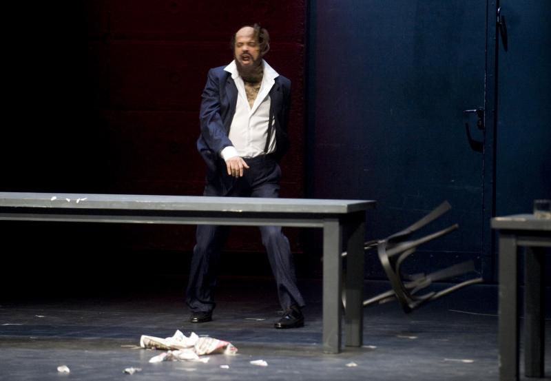 08.11.2013., Zagreb – Premijera predstave Osmi povjerenik, po romanu Renata Baretica, u reziji Sase Anocica. Photo: Daniel Kasap/PIXSELL