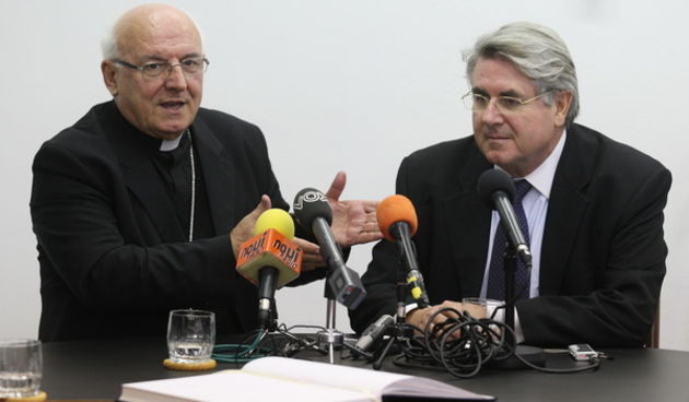 Mons. Ivan Prendža i Bernd Fischer, Foto: Vladimir Ivanov / CROPIX