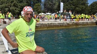 Jubilarni 10. dm Millennium Jump na zadarskoj rivi, Photo: Dino Stanin/PIXSELL Jubilarni 10. dm Millennium Jump na zadarskoj rivi, Photo: Dino Stanin/PIXSELL