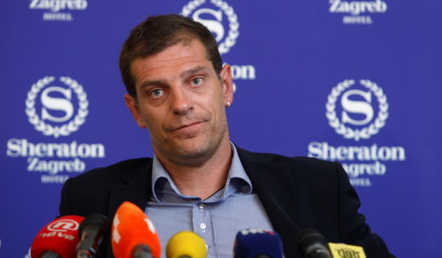 Zagreb, 300809. Hotel Sheraton. Okupljanje Hrvatske nogometne reprezentacije pred prestojece utakmice s Bjelorusijom i Engleskom i press konferencija izbornika Slavena Bilica. Na slici: Press konferencija Slavena Bilica. Foto: Goran Mehkek / CROPIX