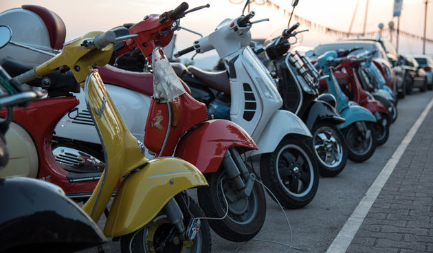 Vespa World Days 2015: Prve vespe stigle u Biograd, foto: Vinko Pešić