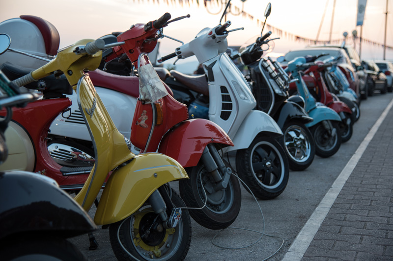 Vespa World Days 2015: Prve vespe stigle u Biograd, foto: Vinko Pešić