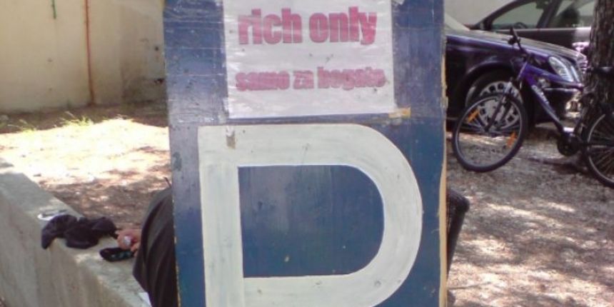 Parking za bogate, foto: večernji.hr Parking za bogate, foto: večernji.hr