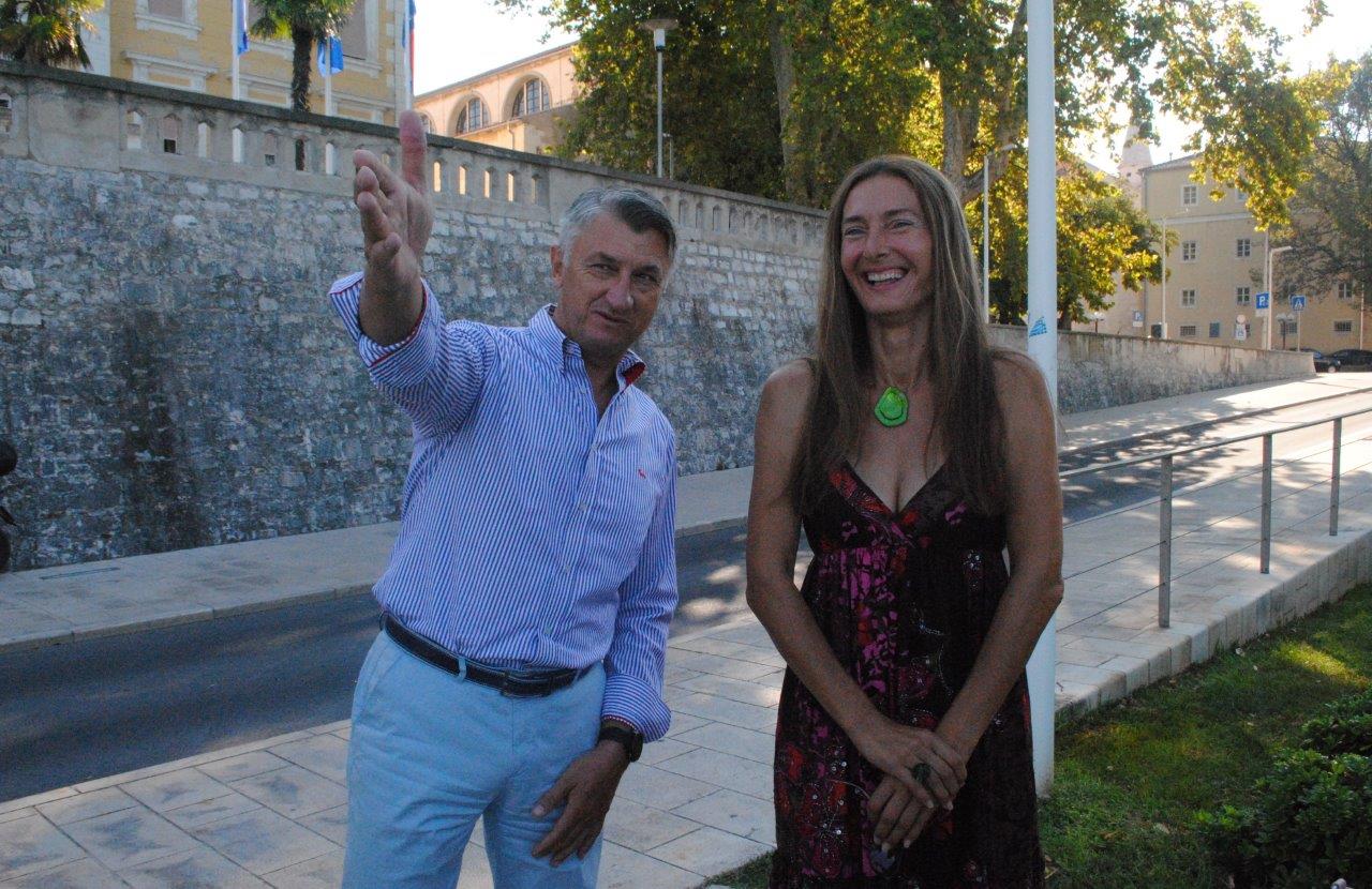 Gradonačelnik Dukić i župan Longin posadili smokvu kod Morskih orgulja