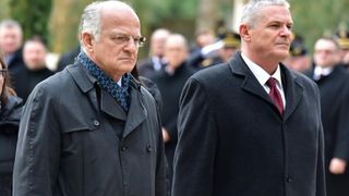 Svecanim postrojavanjem i mimohodom kroz grad postrojbi sudionica obiljezena je 22. obljetnica vojno-redarstvene akcije Maslenica. Photo: Dino Stanin/PIXSELL Svecanim postrojavanjem i mimohodom kroz grad postrojbi sudionica obiljezena je 22. obljetnica vojno-redarstvene akcije Maslenica. Photo: Dino Stanin/PIXSELL