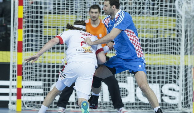 Barcelona 250113.
Gradska dvorana Palau Sant Jordi.
Svjetsko prvenstvo u rukometu za muskarce Spanjolska 2013.
Utakmica polufinala izmedju Hrvatske i Danske.
Na fotografiji: Igor Vori.
Foto: Ante Cizmic / CROPIX
