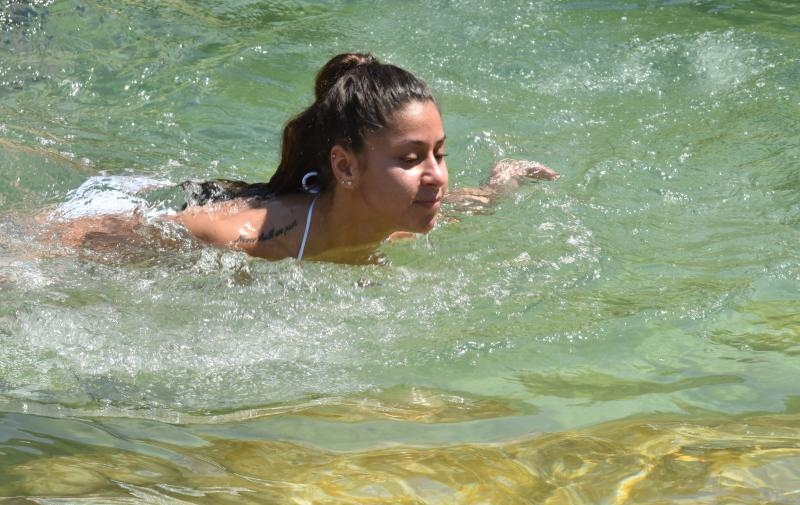 Vrelo ljeto u Nacionalnom parku Krka, hlađenje u Skradinskom buku. Photo: Hrvoje Jelavić/PIXSELL Vrelo ljeto u Nacionalnom parku Krka, hlađenje u Skradinskom buku. Photo: Hrvoje Jelavić/PIXSELL