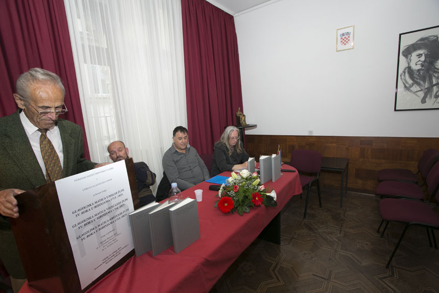 Matica Hrvatska: Predstavljanje Glagoljskih matičnih knjiga Bibinja, foto: Leo Banic