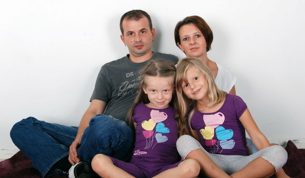 Obitelj Milda (Stephanie u sredini), foto: obiteljski album