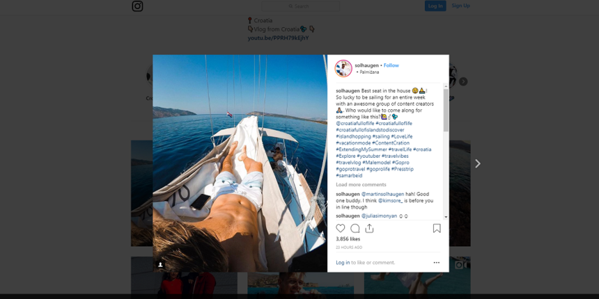 Osamnaest svjetskih influensera i blogera plove i otkrivaju hrvatske otoke! Osamnaest svjetskih influensera i blogera plove i otkrivaju hrvatske otoke!