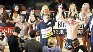 Split, 270310.
Veceras se u Spaladium Areni odrzava spektakl “Obracun u ringu 10” povodom 15-te obljetnice boksackog kluba Pit Bull. Borci ce nastupiti u 17 atraktivnih K1 i MMA ( ultimate fight) borbama.
Na fotografiji: Frane Radnic i Philippe Salmon.
Fo