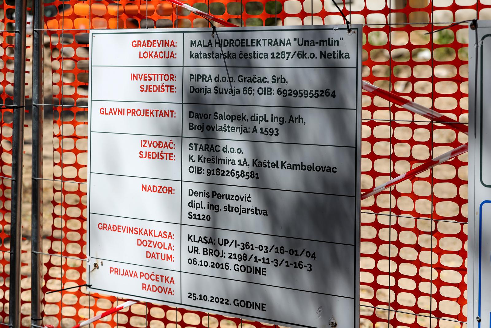 Izgradnja mini hidroelektrane na rijeci Uni Izgradnja mini hidroelektrane na rijeci Uni