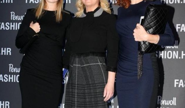 Zagreb – Perwoll Fashion.hr, cetvrta vecer. Kolinda Grabar Kitarovic, Ana Saric. Photo: Borna Filic/PIXSELL