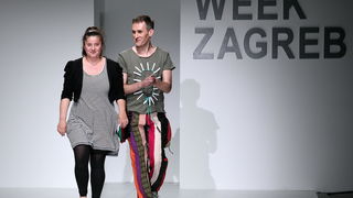 Zagreb, 200511.
Hypo zgrada.
Dreft fashion week Zagreb.
Na slici dizajnerica Ana Kujundzic.
Foto: Biljana Gaurina / CROPIX