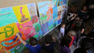 U Knezevoj palaci otvorena je izlozba djecjih radova na temu “Zmije – opasna ljepota”. Photo: Filip Brala/PIXSELL U Knezevoj palaci otvorena je izlozba djecjih radova na temu “Zmije – opasna ljepota”. Photo: Filip Brala/PIXSELL