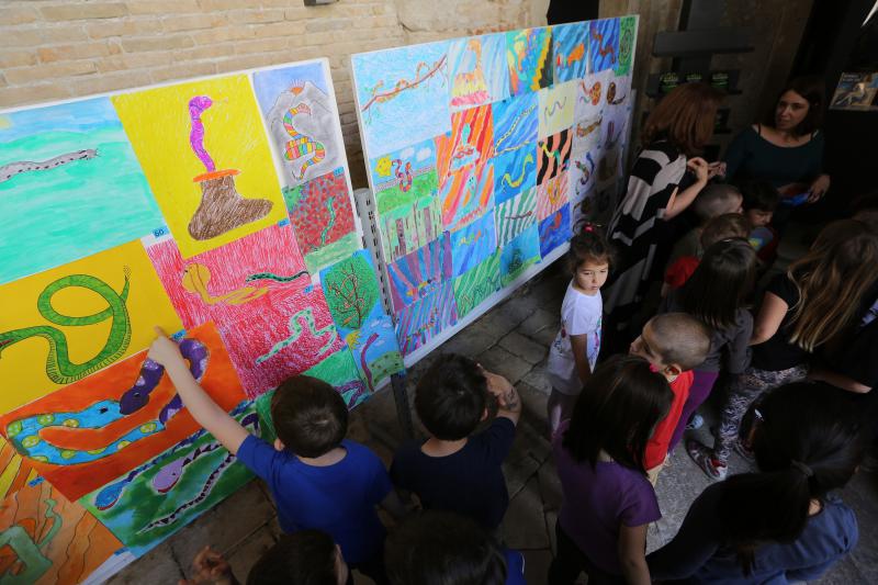 U Knezevoj palaci otvorena je izlozba djecjih radova na temu “Zmije – opasna ljepota”. Photo: Filip Brala/PIXSELL U Knezevoj palaci otvorena je izlozba djecjih radova na temu “Zmije – opasna ljepota”. Photo: Filip Brala/PIXSELL