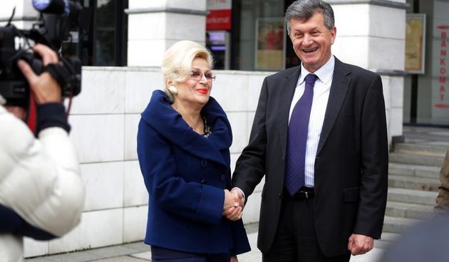 Zagreb – Vesna Balenovic i Milan Kujundzic odrzali koferenciju za medije povodom borbe protiv korupcije. Photo: Zarko Basic/PIXSELL