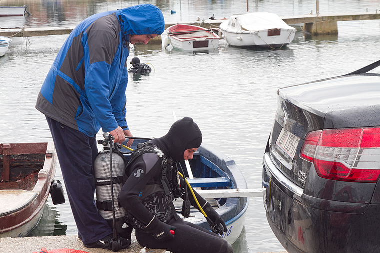 Ekološka akcija čišćenja podmorja u Bibinjama, foto: Leo Banić Ekološka akcija čišćenja podmorja u Bibinjama, foto: Leo Banić